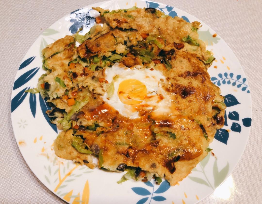 吃不胖的包菜抱蛋（日式家庭大阪烧抱蛋）减肥菜谱第一弹.营养美味.低碳水.降脂减肥.