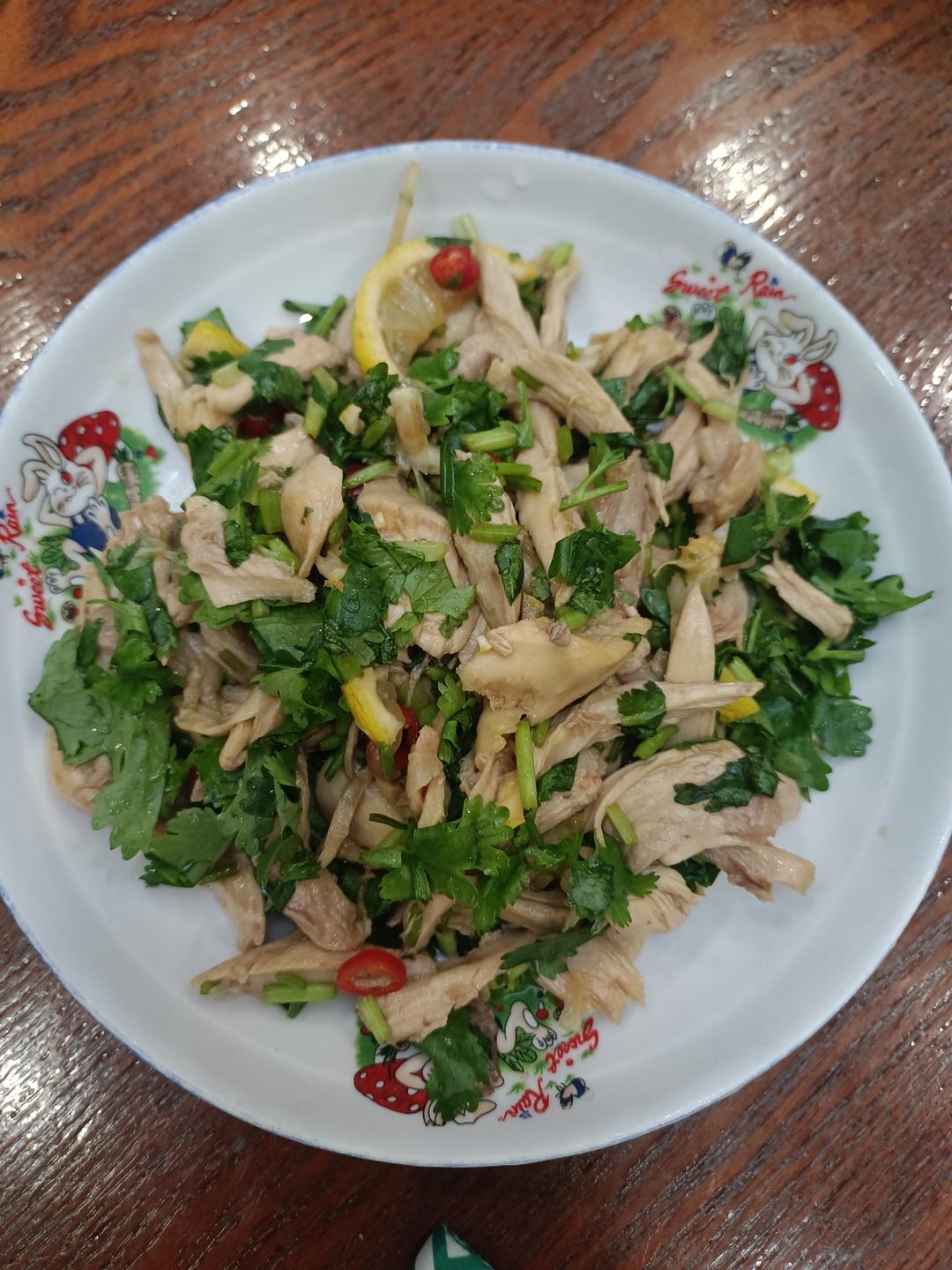 柠檬手撕鸡
