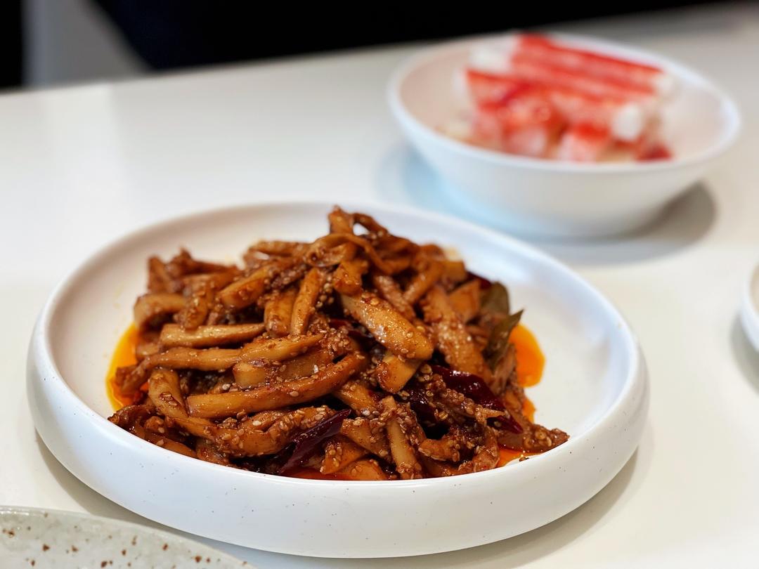 比肉还好吃的“冷吃杏鲍菇”素菜 冷菜 下饭菜 下酒菜 年夜菜 玛捷斯