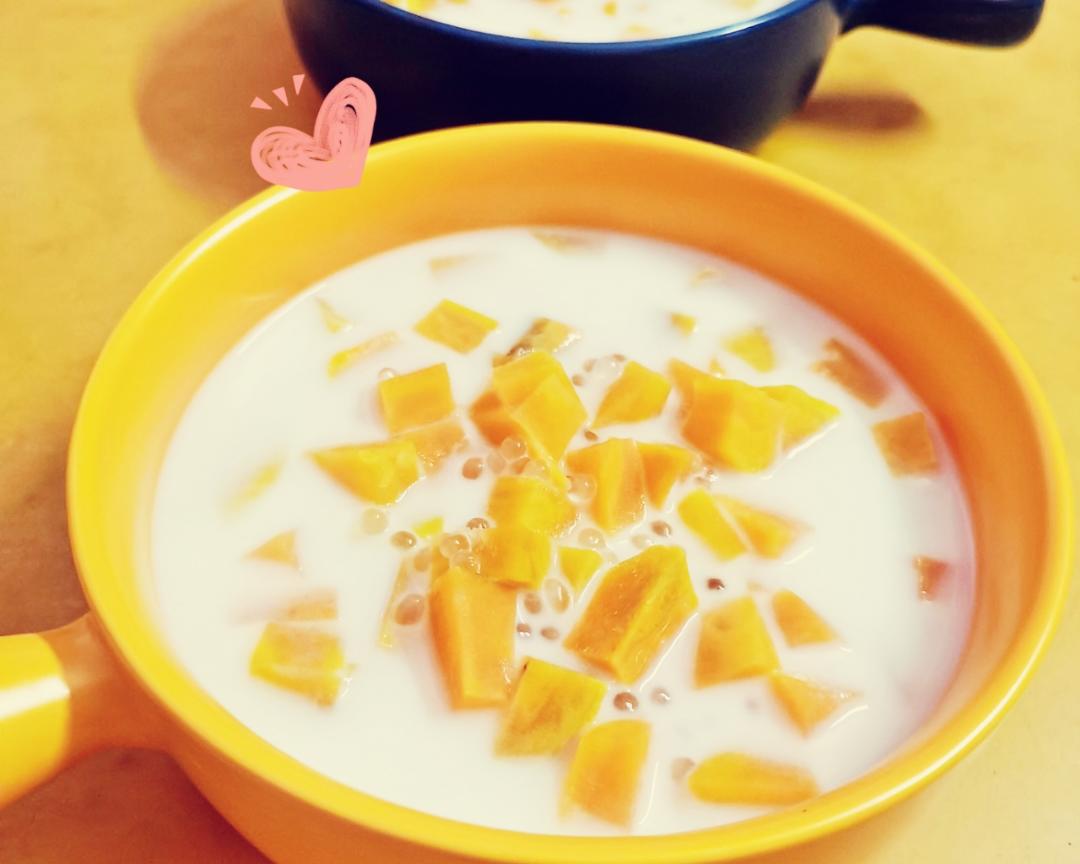 0基础家庭版番薯牛奶西米露糖水