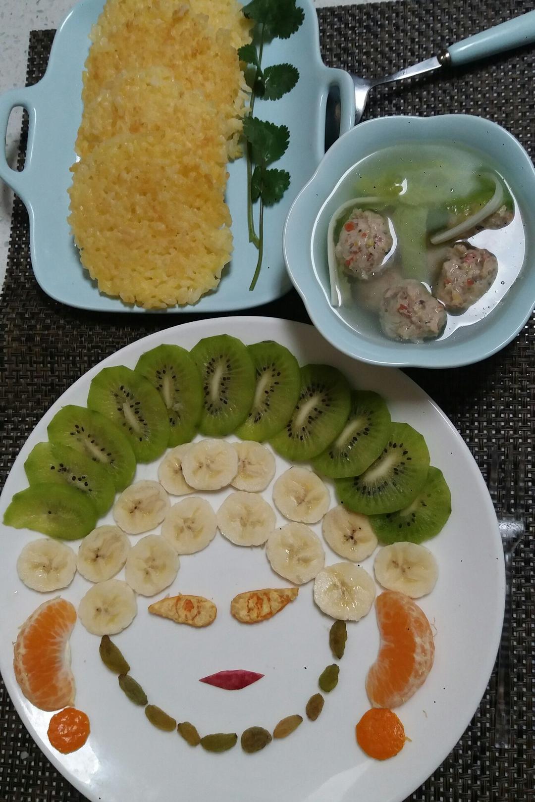 鸡肉丸子青菜汤