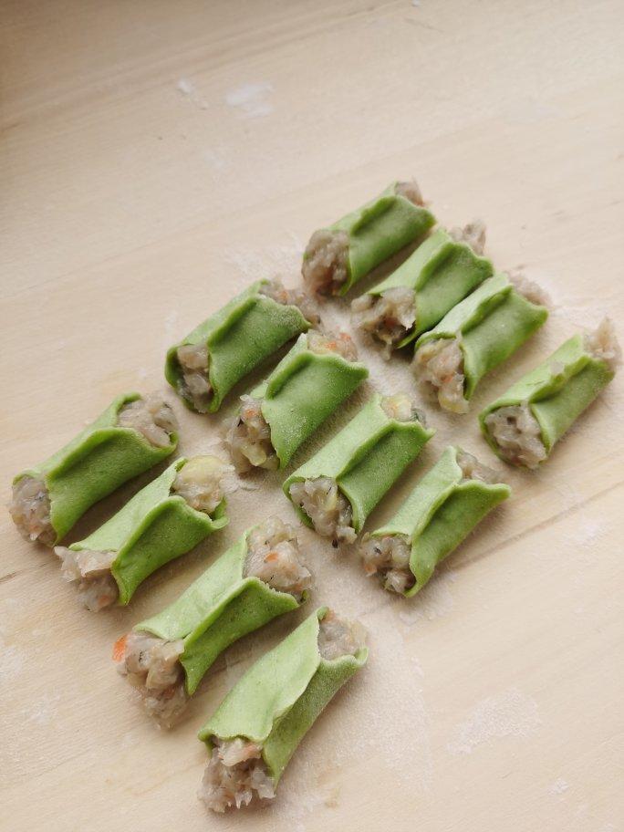 菠菜迷你虾饺 宝宝辅食食谱
