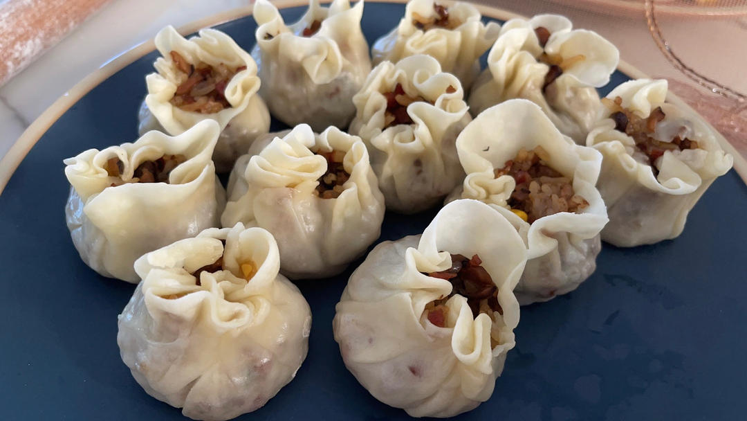 新手糯米烧卖（烧卖皮自制！）