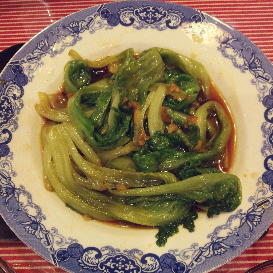 蚝油生菜（翠绿及摆盘秘诀）