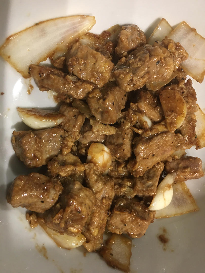 黑蒜子牛肉粒