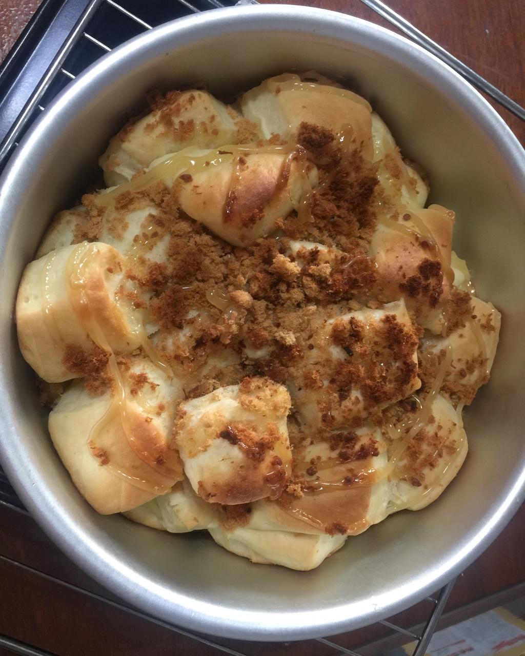 肉松手撕面包—超软会爆浆的面包哟