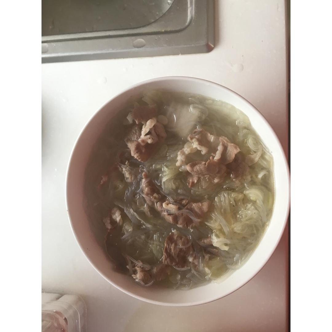 白菜粉丝羊肉汤