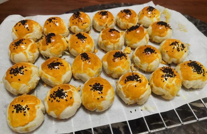 超简单 免揉 酥掉渣的蛋黄酥(超详细附全程视频)不破酥『万能酥皮』