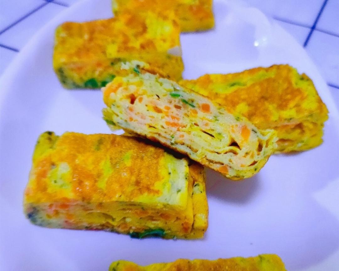 宝宝必备营养主食！轻松解决挑食问题！厚蛋烧  时蔬鸡蛋烧  厚蛋卷（适合一岁以上婴幼儿辅食）紫菜鸡蛋卷