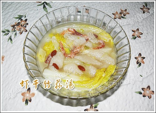 虾干竹荪汤