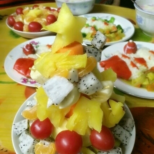 水果圣诞树