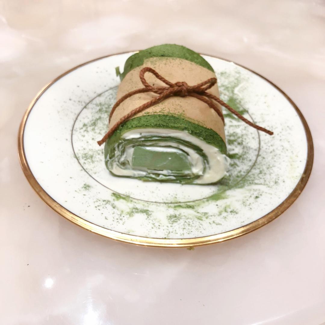 抹茶奶冻毛巾卷【曼食慢语】