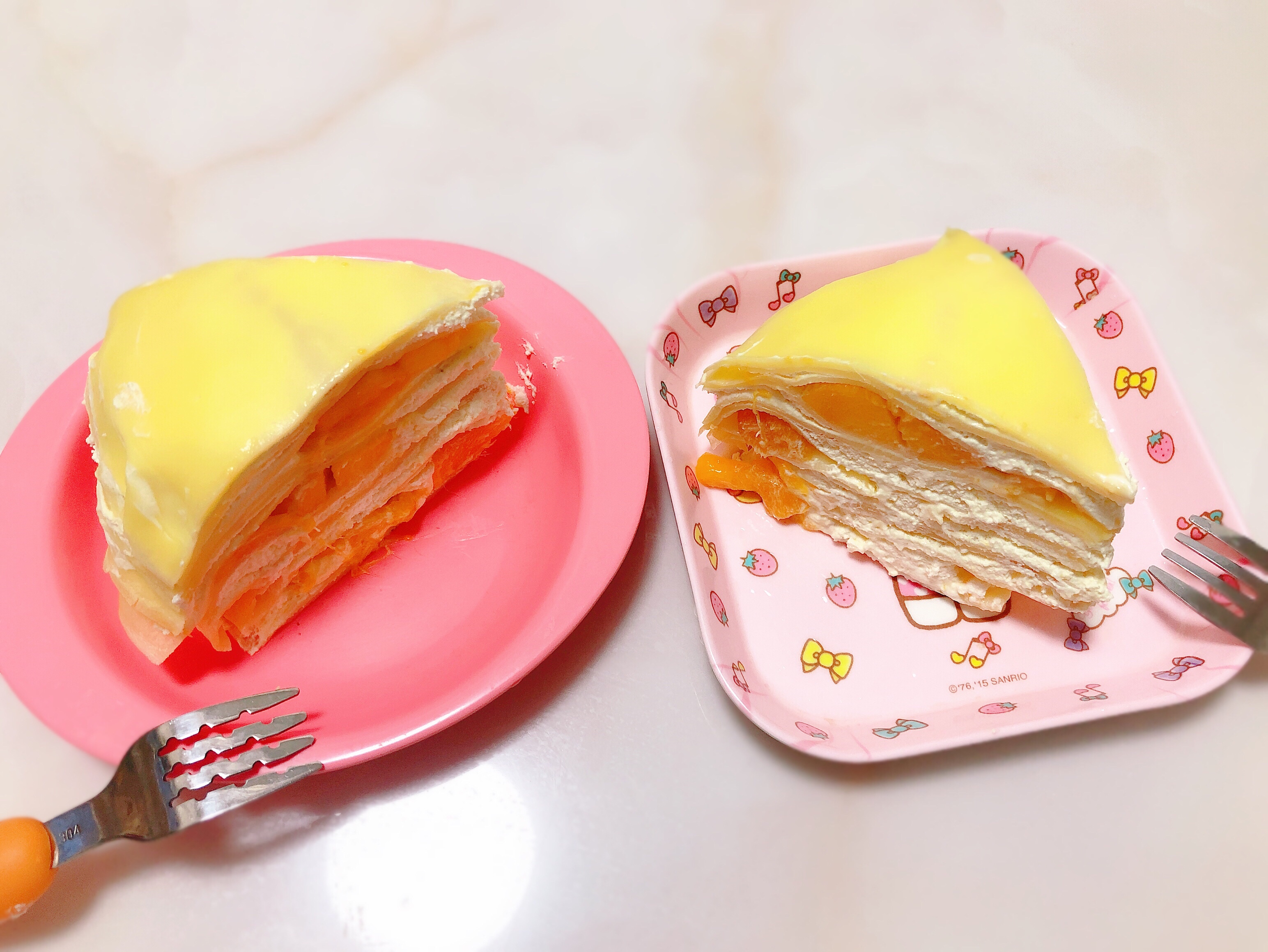芒果千层蛋糕🍰的做法 步骤12