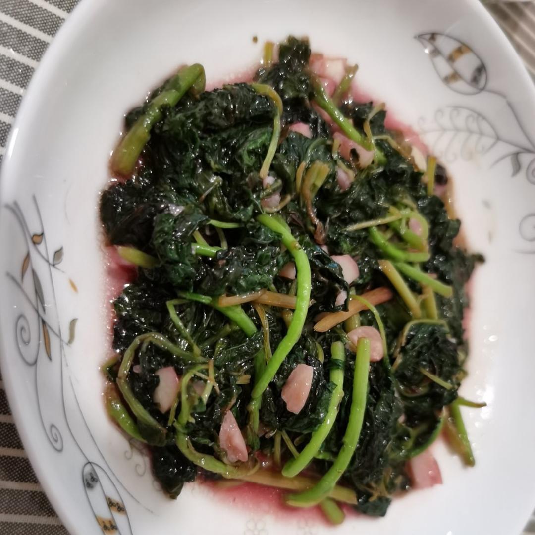清炒红苋菜（简单菜也有窍门，一看就明白）