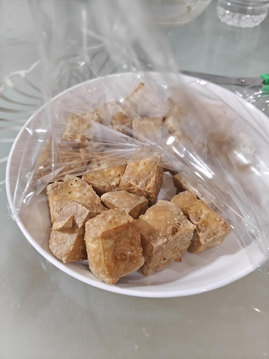 空气炸锅炸豆腐