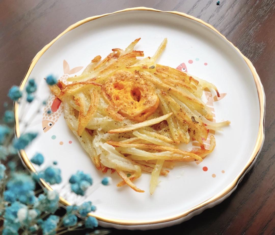 土豆丝抱蛋（鸟巢蛋）