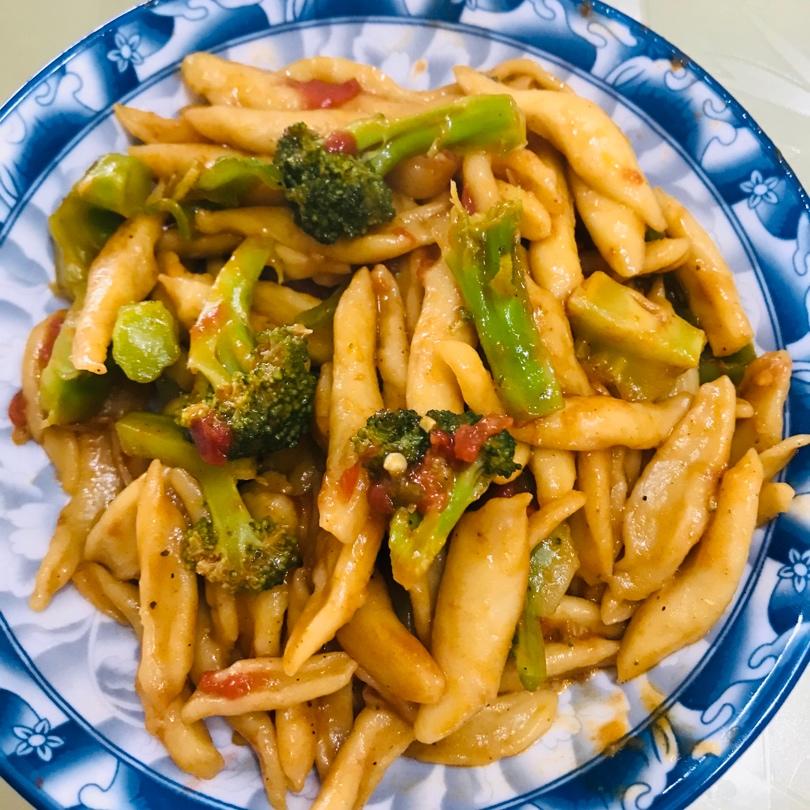简单家庭版炒面疙瘩（面鱼/麻食）