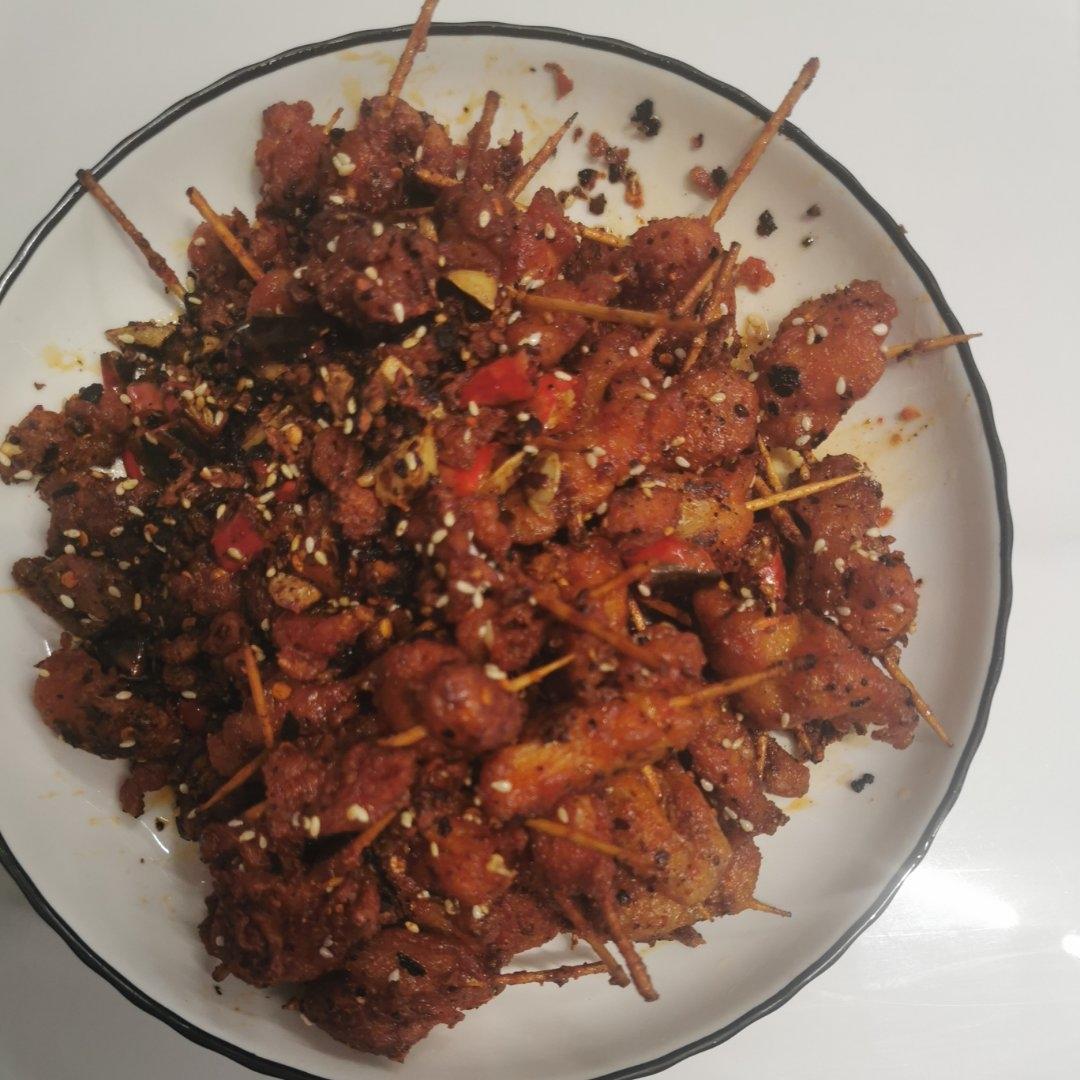 香辣牙签肉(猪肉)