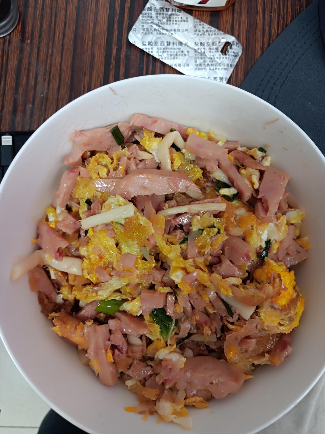 白玉菇炒火腿