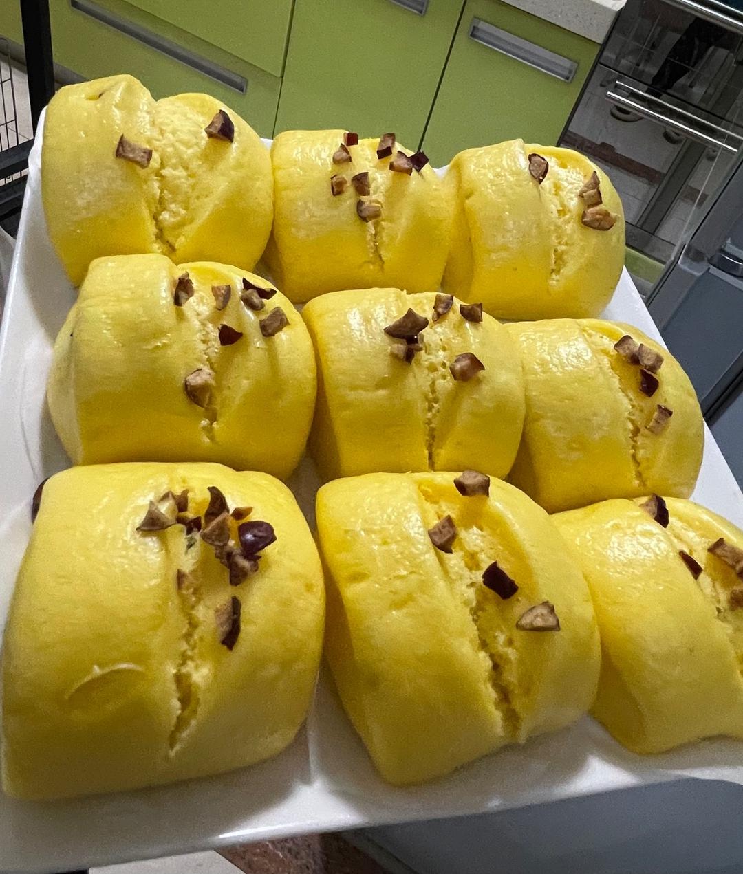 超软绵南瓜馒头的做法 步骤10