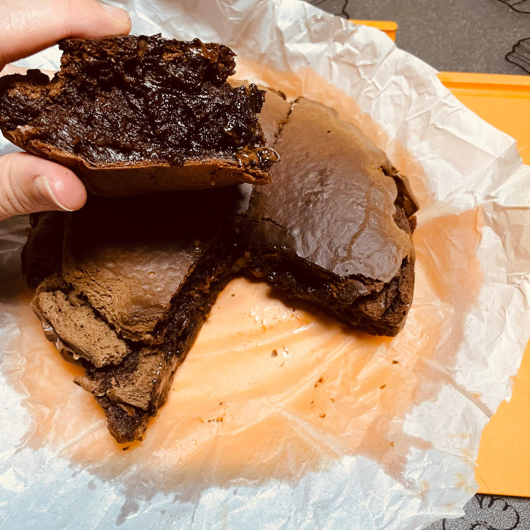 🈶️糯米粉就能做巧克力烤年糕！外脆里糯