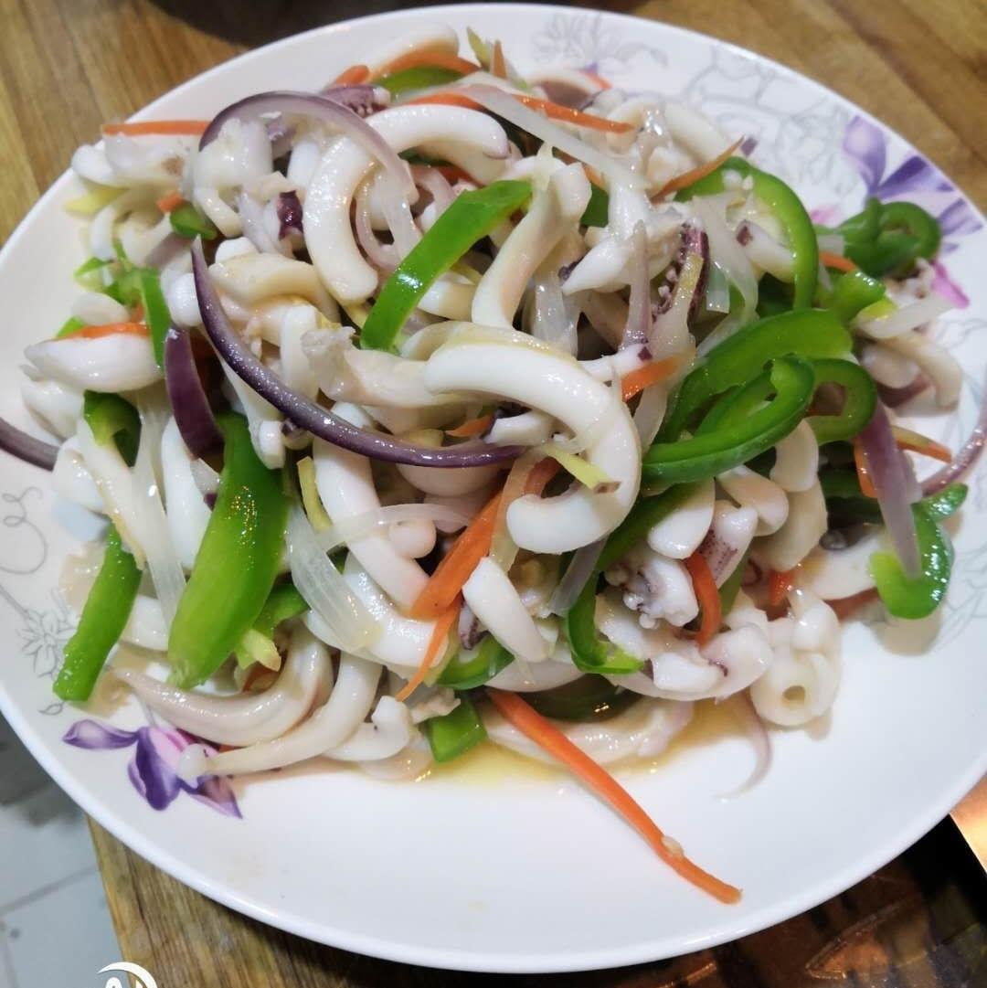 月子餐清炒鱿鱼