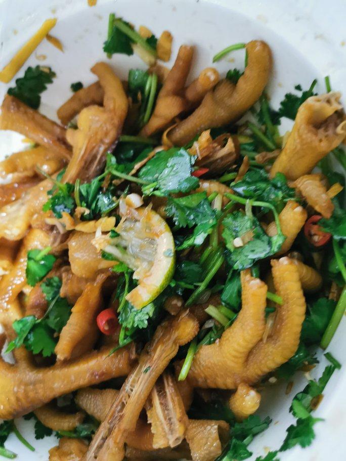 柠檬香菜凉拌鸡爪