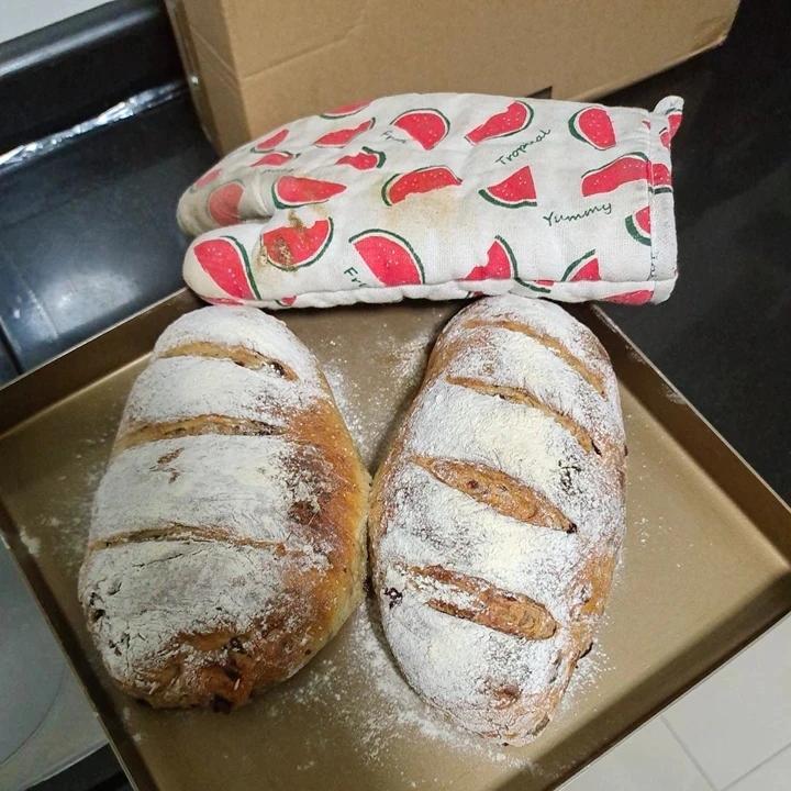 全麦坚果蔓越莓欧包~隔夜发酵