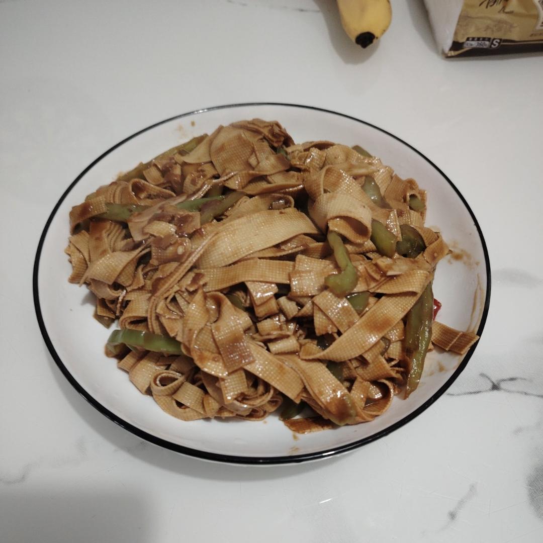 尖椒炒豆皮➕灵魂汤汁
