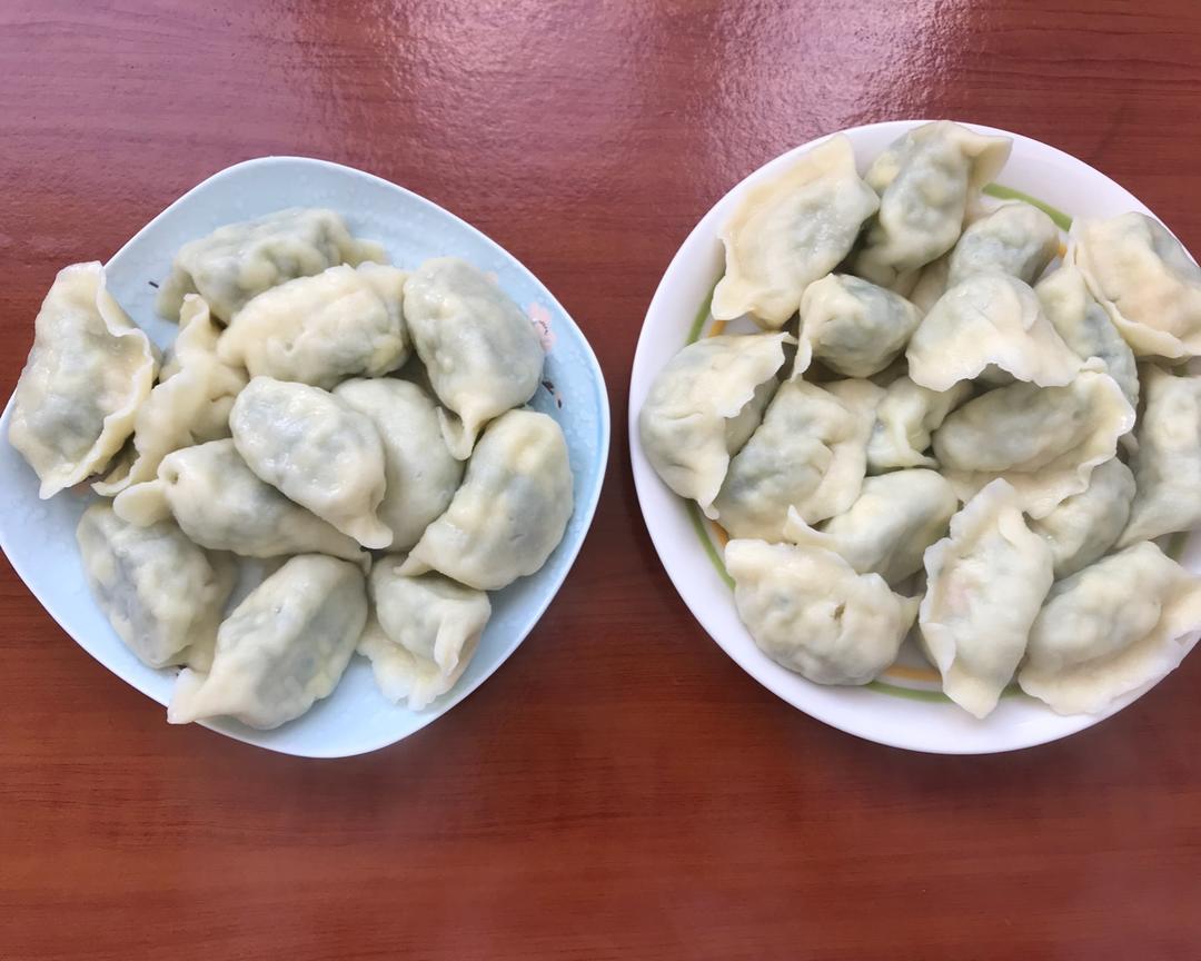 韭菜鸡蛋大虾饺子的做法