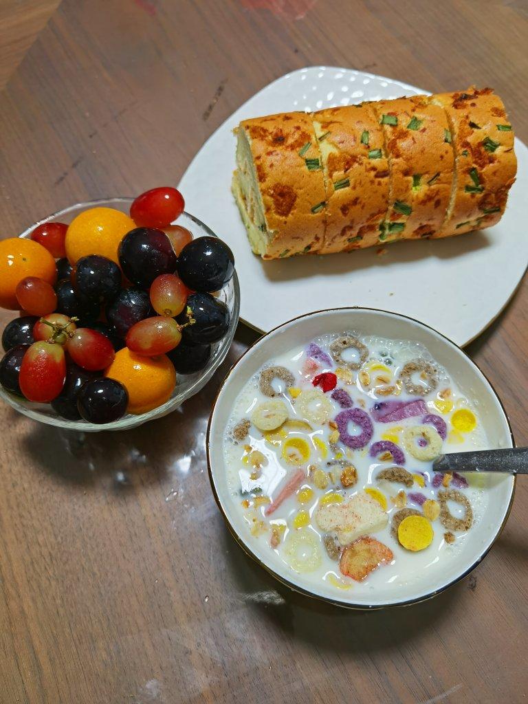 香葱肉松卷