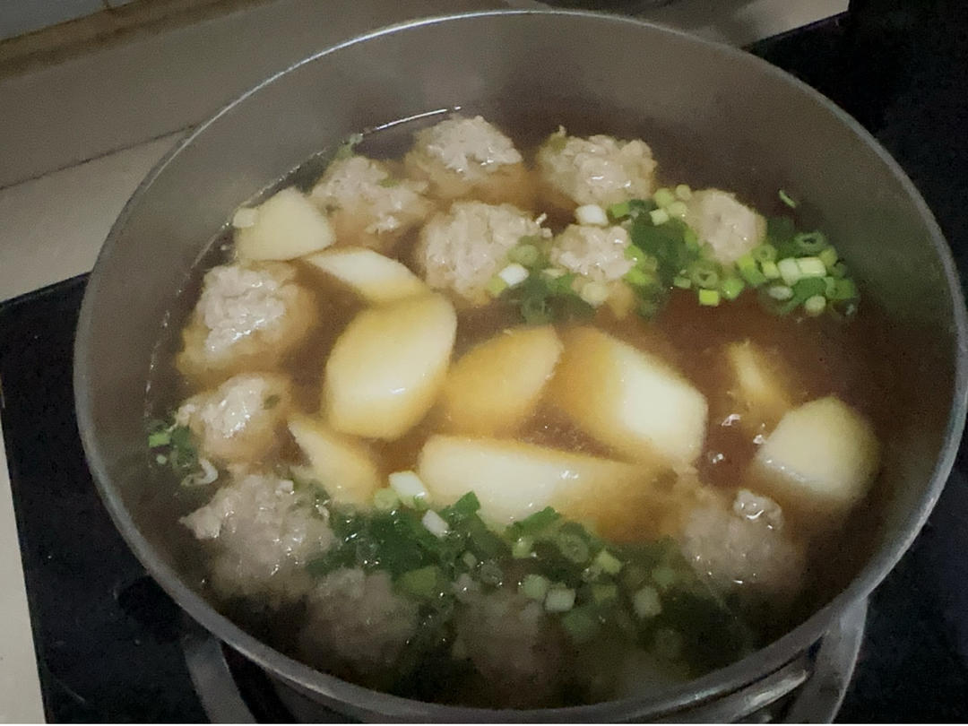 山药肉丸汤