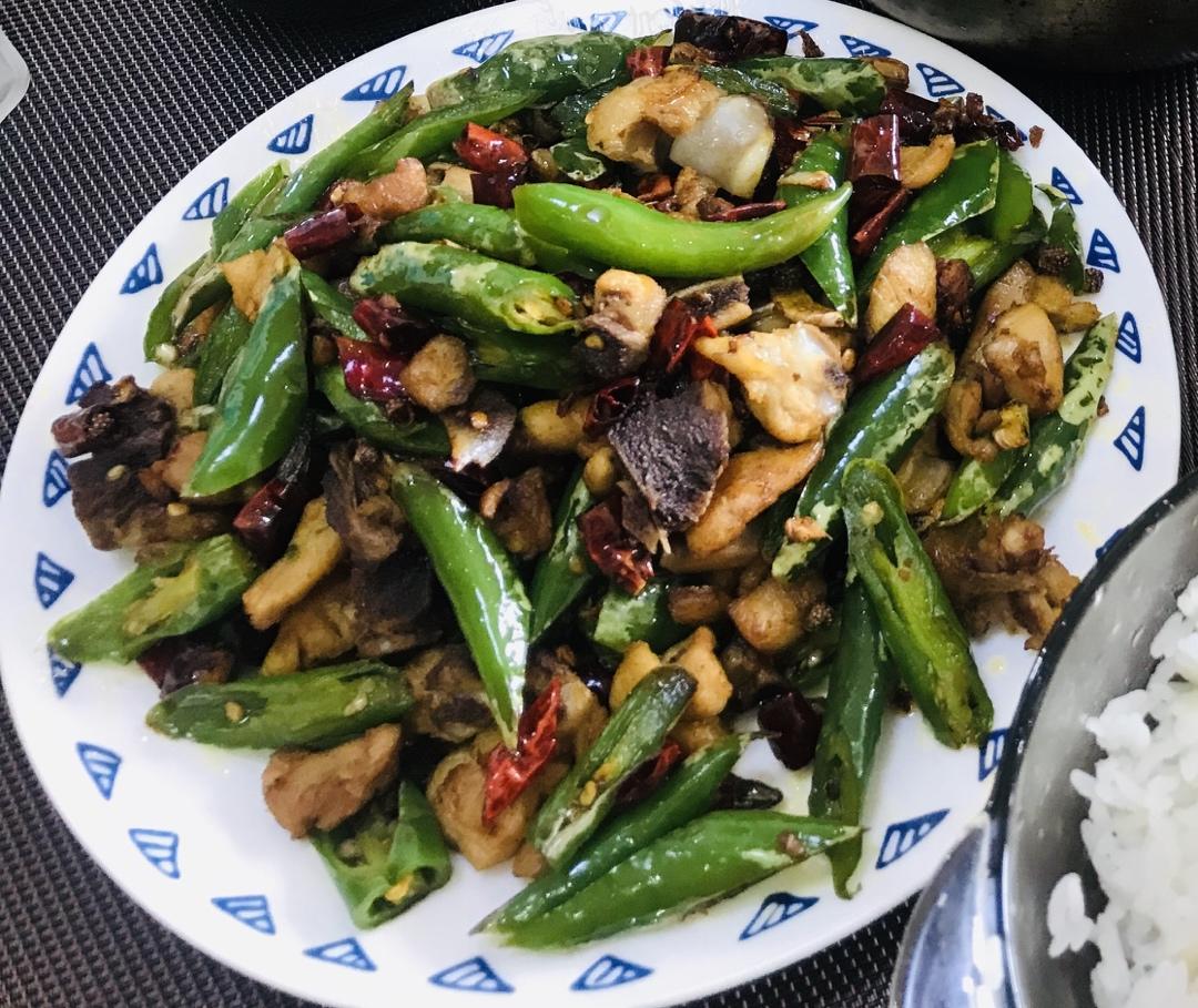 小炒双椒鸡