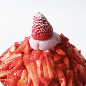 Strawberry Bingsu 韩国草莓雪冰/牛奶刨冰的做法 步骤7