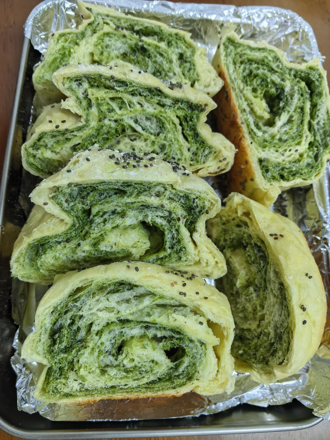 抹茶蜜豆吐司