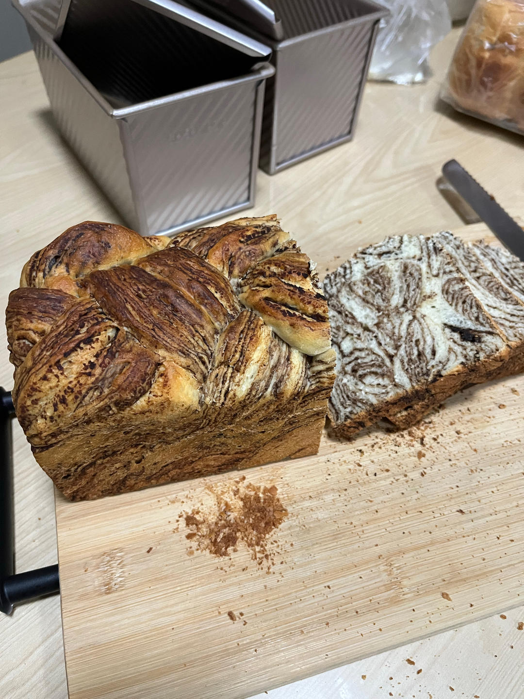 豆沙大理石吐司