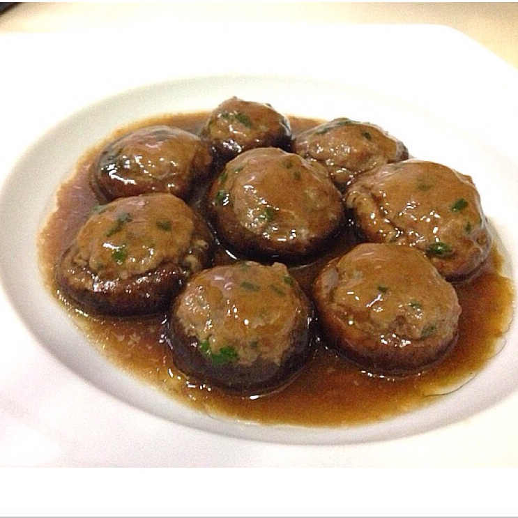 豆腐肉末酿香菇