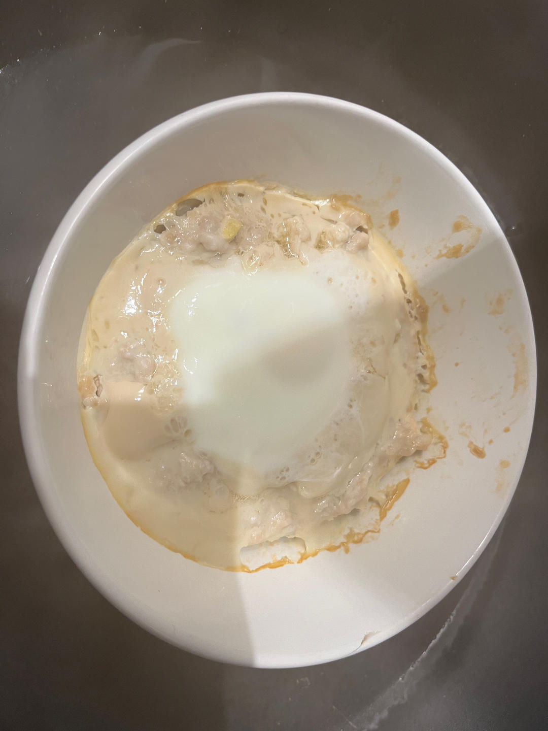 简单又好吃的肉饼蒸蛋