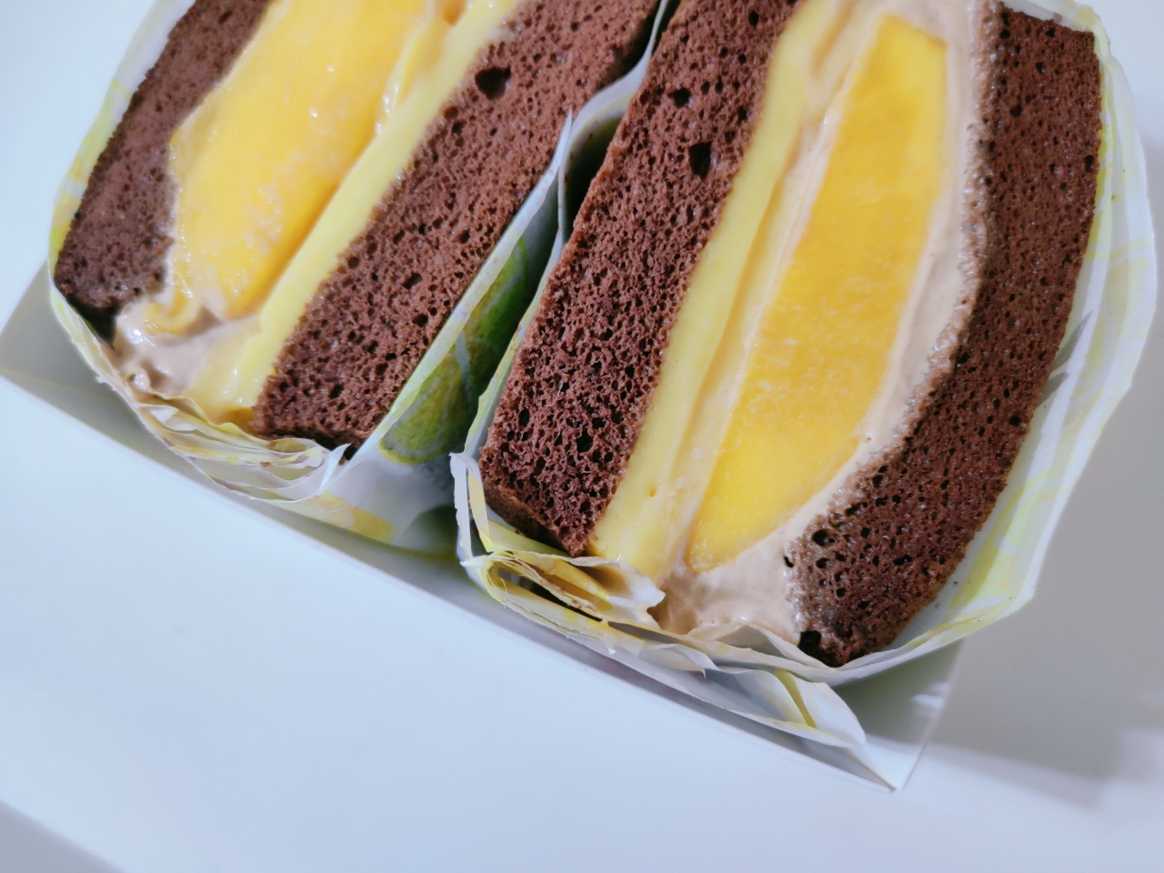 芒果巧克力三明治蛋糕