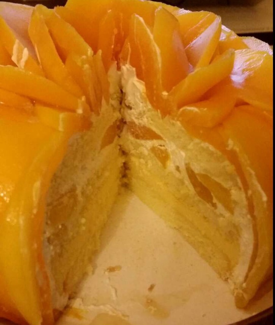 芒果可可奶油蛋糕