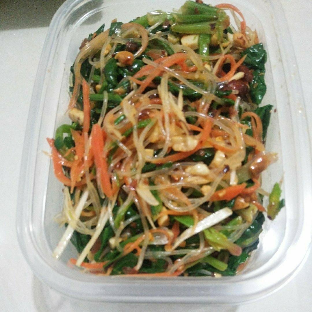 凉拌菠菜粉丝