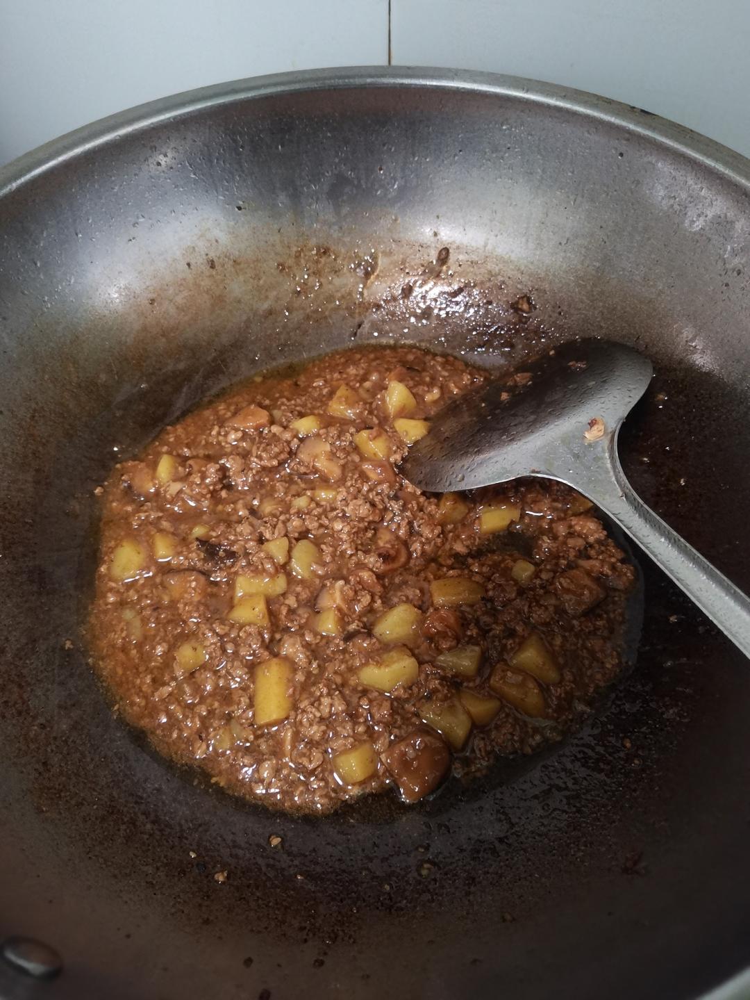 ㊙️香菇土豆肉沫拌饭❗️比外卖还好吃