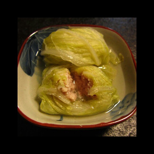 白菜肉糜卷