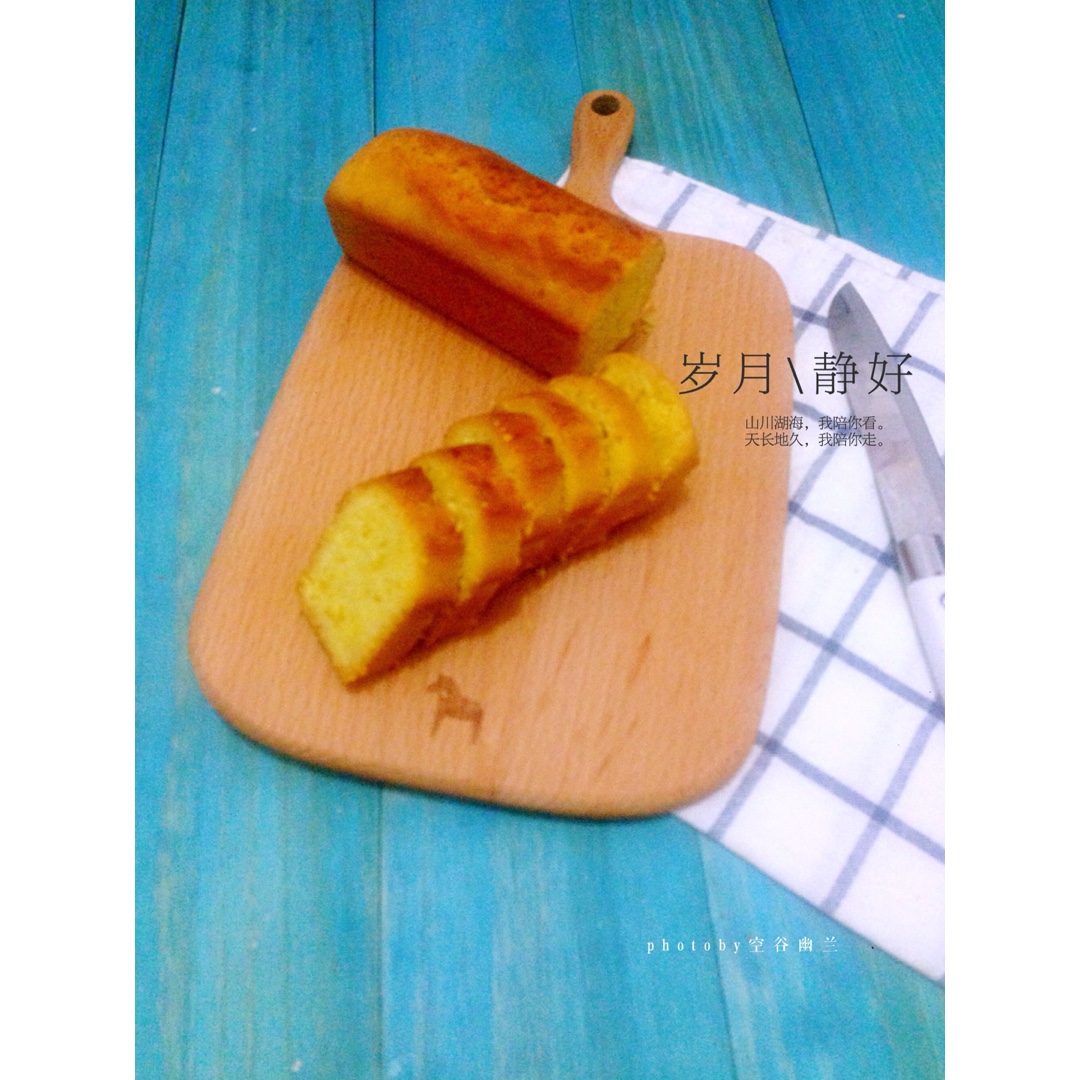 柠檬栗子磅蛋糕