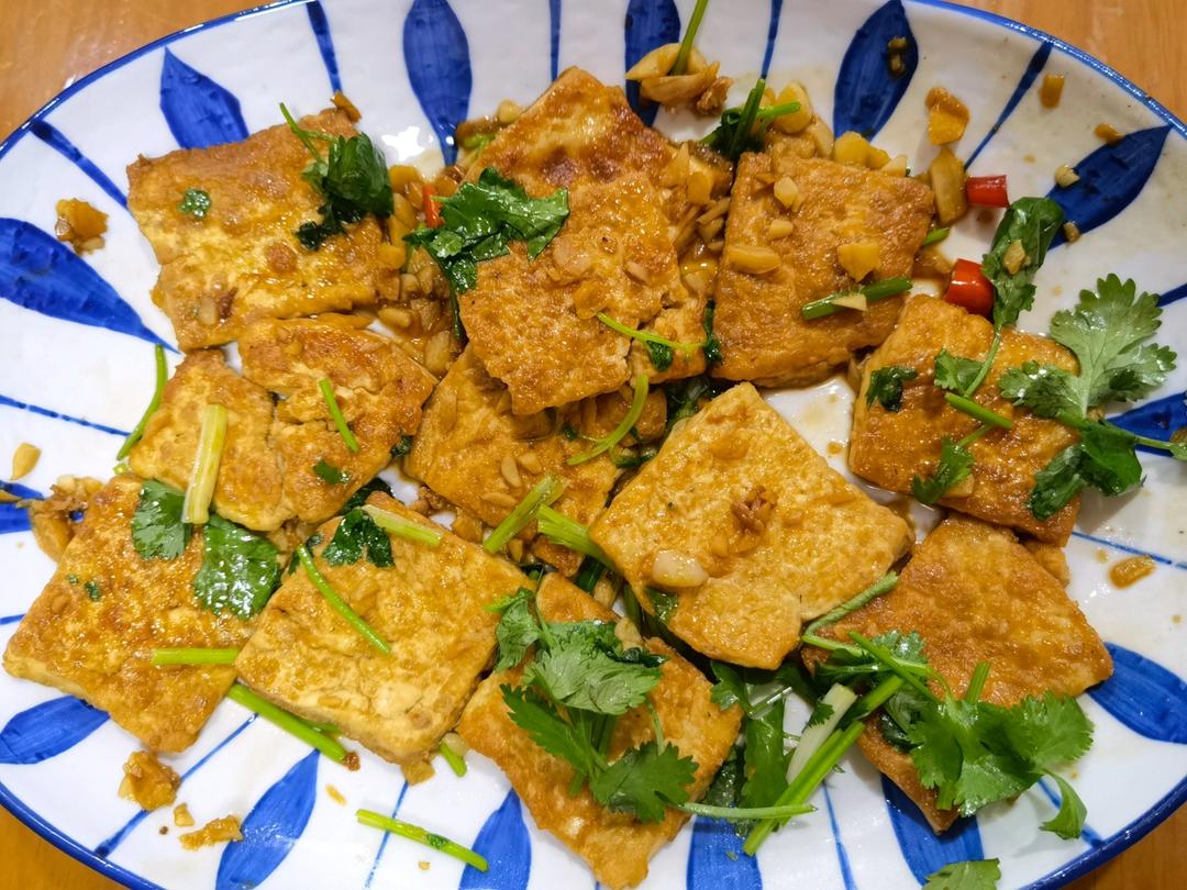 焖煎豆腐