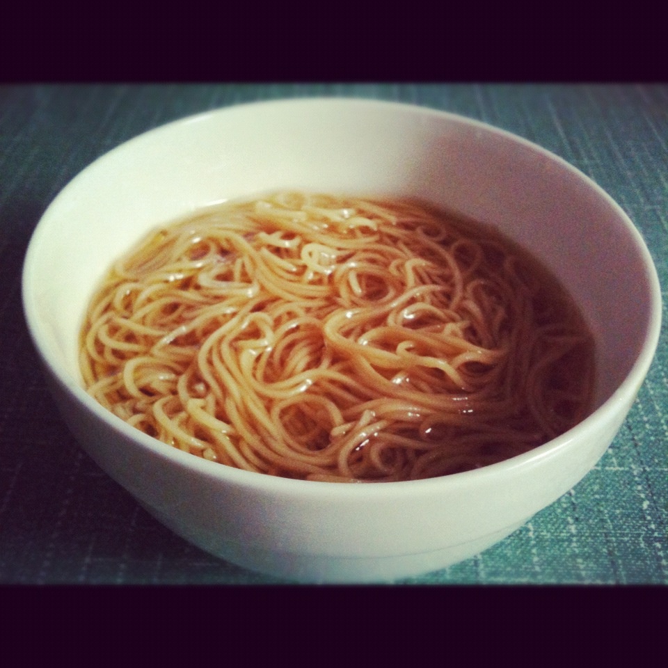 小葱麻油酱油面