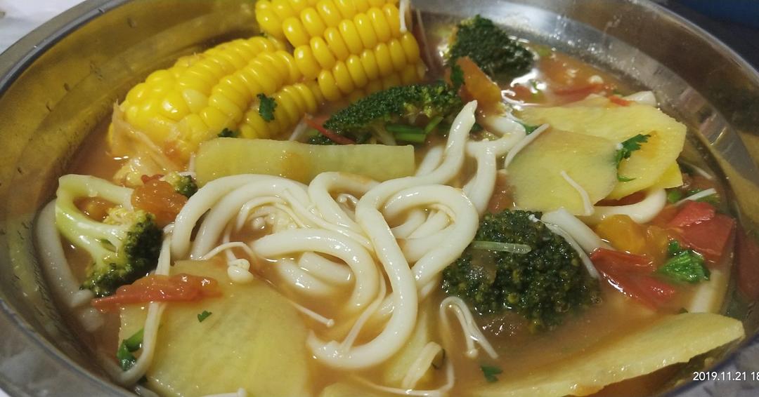 西红柿浓汤乌冬面