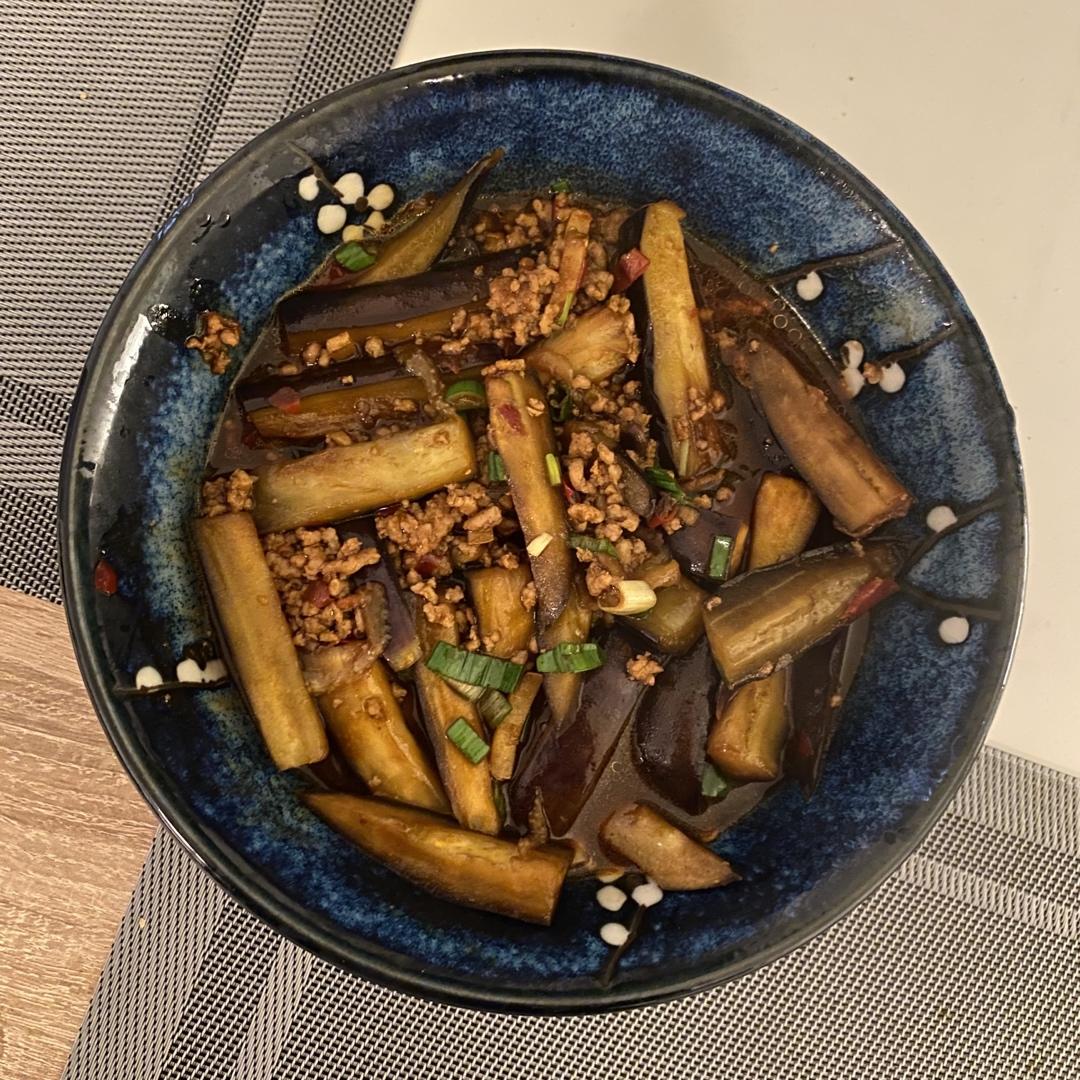 红烧肉沫茄子