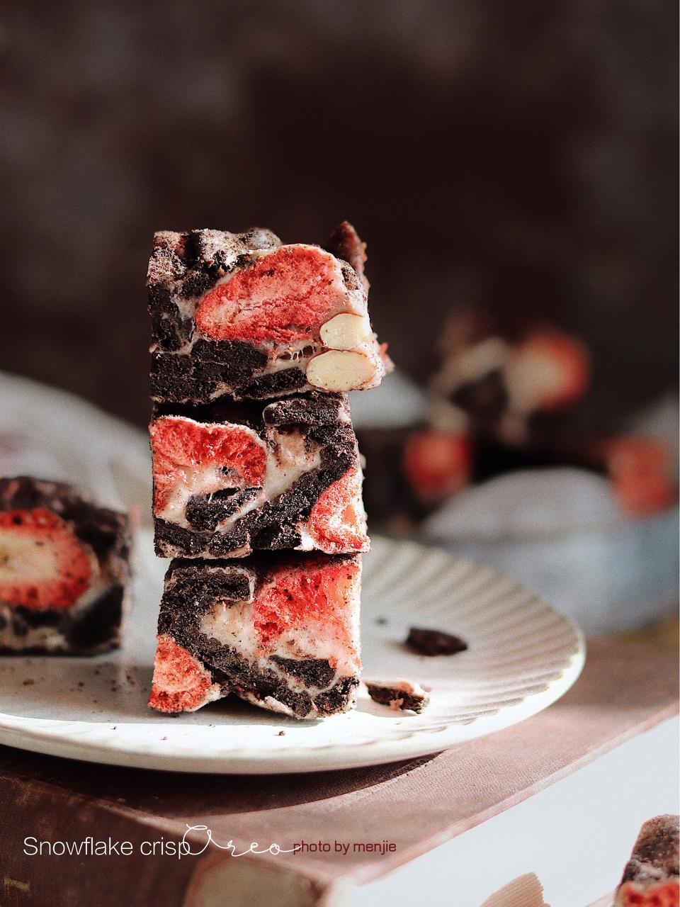 超简单🌈奥利奥雪花酥|新年小q零食🍬的做法