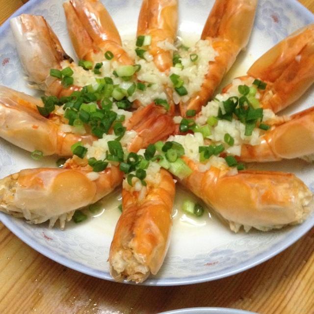 蒜蓉大头虾的做法